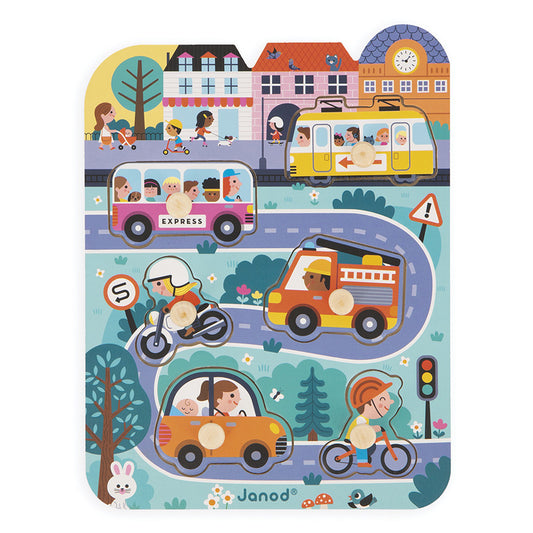 Janod - Town Peg Puzzle