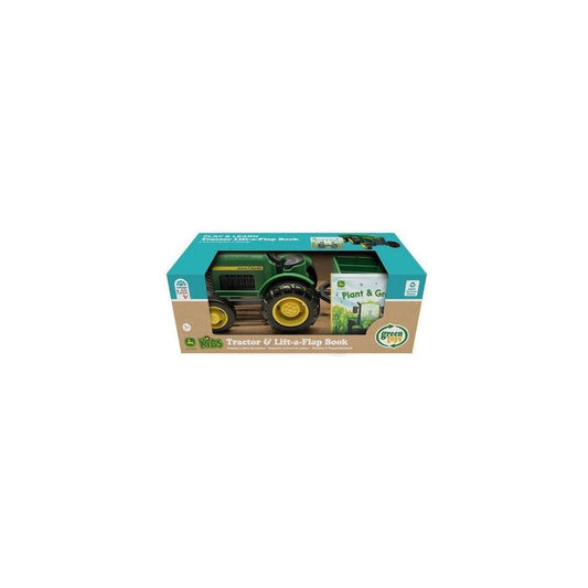 Green toys - John Deere Tractor and book