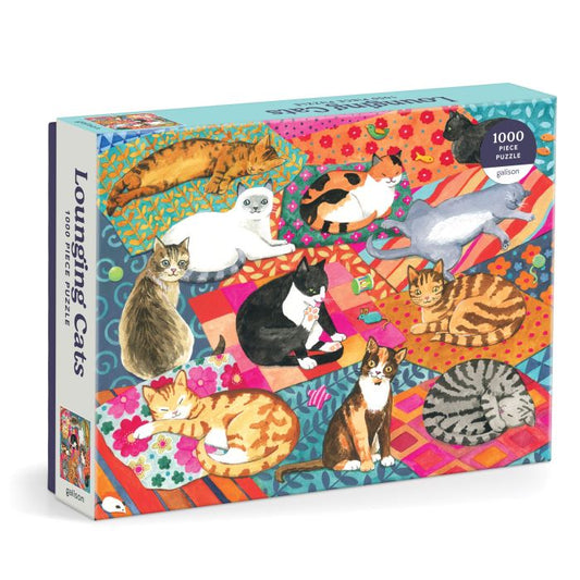 Lounging Cats - 1,000 piece puzzle