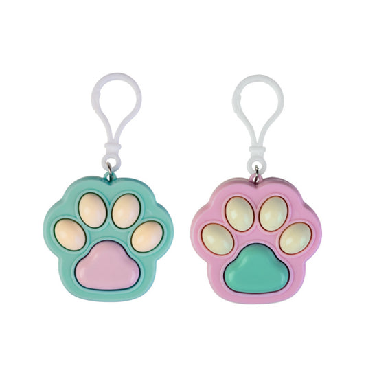 Cat paw click keychain