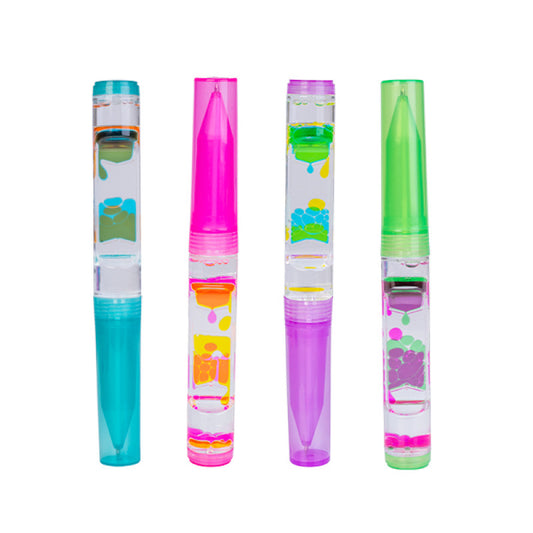 Sensory pen liquid timer