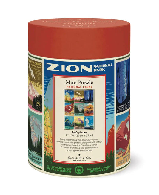 Vintage mini puzzle - National parks 240 pce