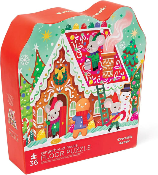 Gingerbread house floor puzzle 36pc