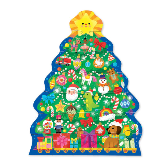 Christmas tree puzzle 24pc