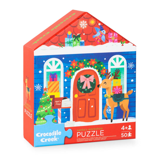 Flat House Puzzle 50 pc - Santas Workshop