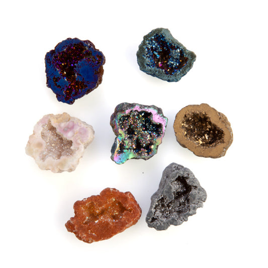 Gemstone mini aura geode