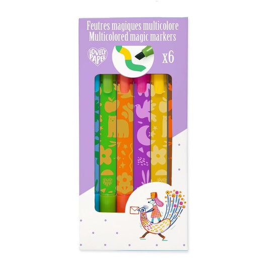 Multicoloured magic markers