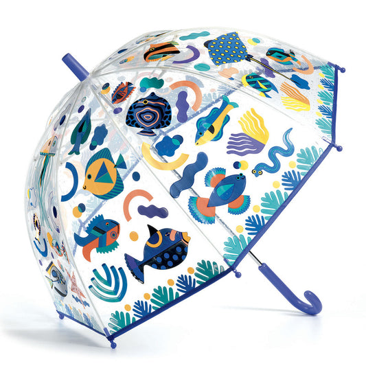 Fish Themed Colour Change PVC Child Umbrella