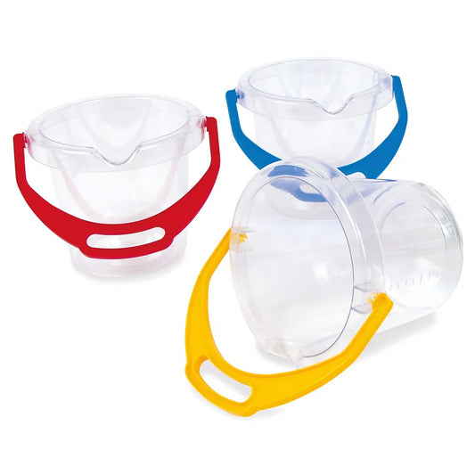 Dantoy clear bucket with lip 1.2L