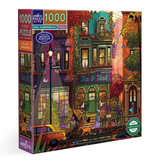 eeBoo 1,000 Pc Puzzle – Fall Brooklyn