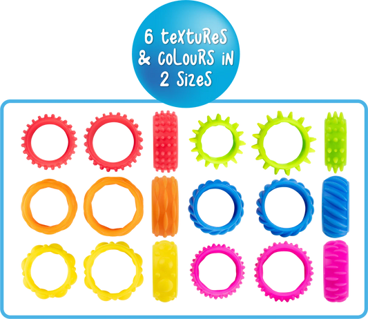 Textured Fidget Rings Set