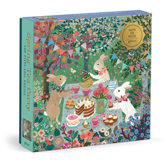 Spring tea party 500 piece foil puzzle