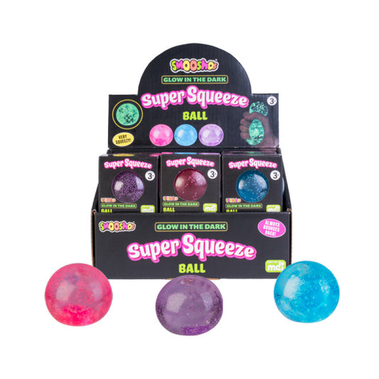 Smooshos super squeeze ball - glow in the dark