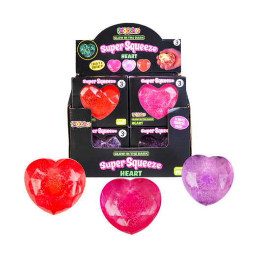 Smooshos super squeeze heart - glow in the dark