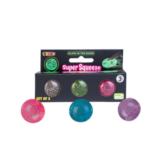 Smooshos super squeeze mini balls - glow in the dark