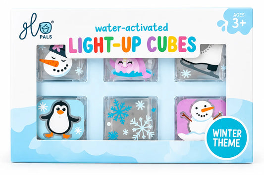 Glo Pals - WINTER Light-Up Cubes, 6-Pack