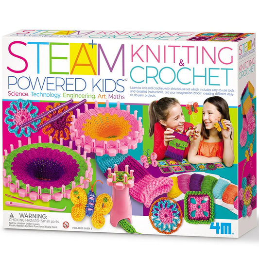 4M - STEAM powered kids - knitting & crochet