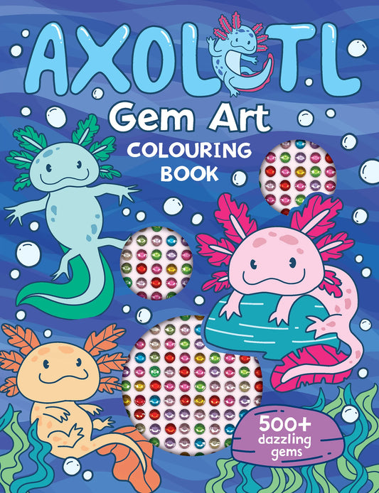 Gem art colouring book - Axolotls