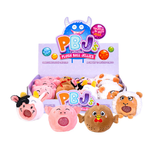 plush ball jellies farm animals