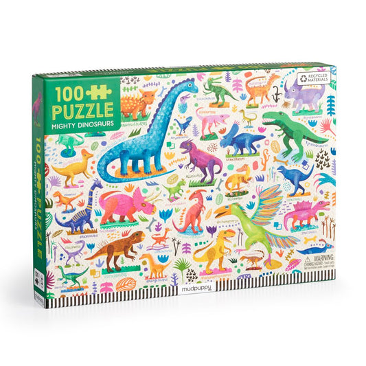 100pc puzzle mighty dinosaurs
