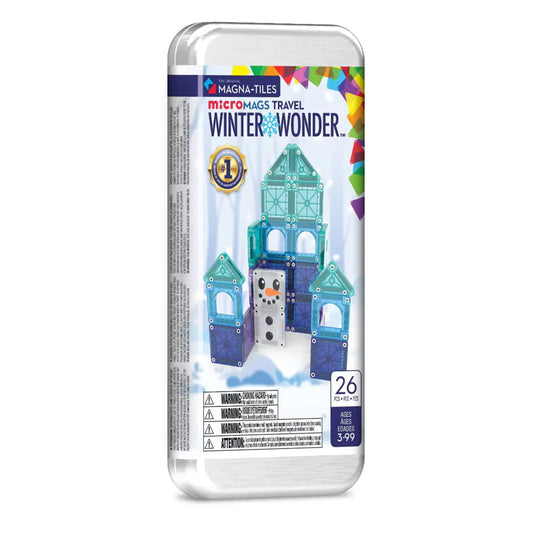 Magna-tiles micromags travel - winter wonder 26 piece set