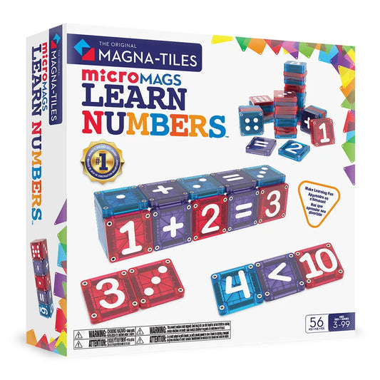 Magna-tiles microMAGS learn numbers