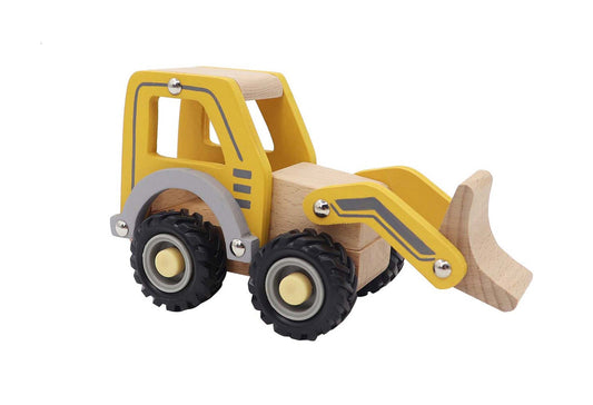 calm and breezy construction truck with rubber wheels