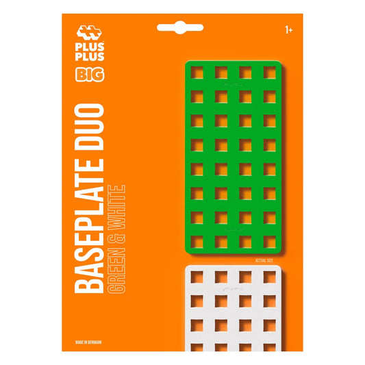 Plus plus - BIG Baseplates - white and green