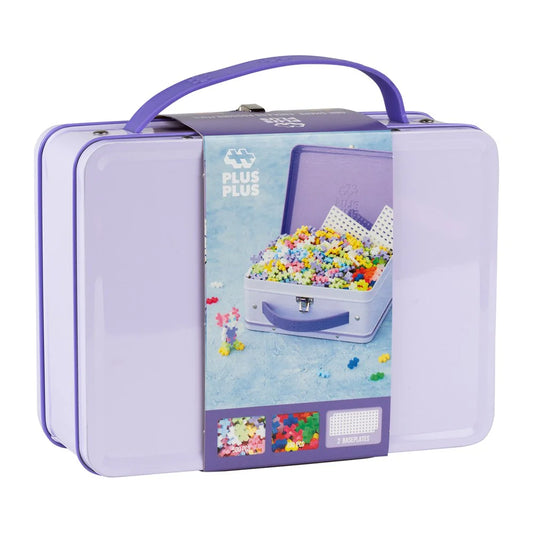 Plus plus metal suitcase - pastel 600pc