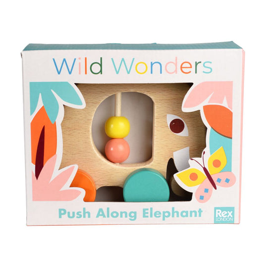 wood push elephant wild wonders
