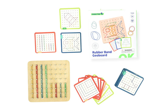 creative rubber band geoboard pattern puzzle game