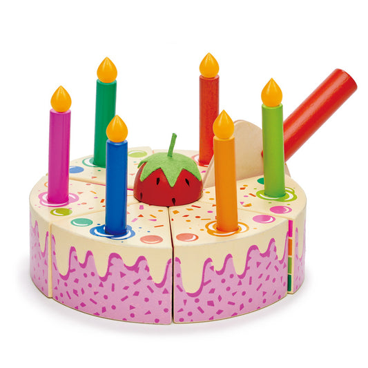 Rainbow birthday cake - tender leaf