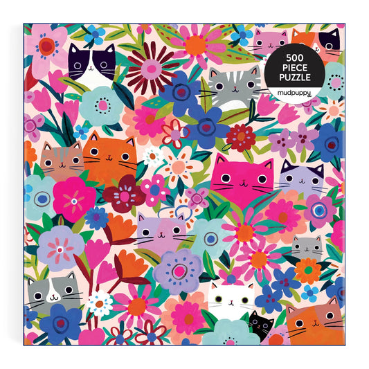 Blooming Cats Family Puzzle - 500pcs
