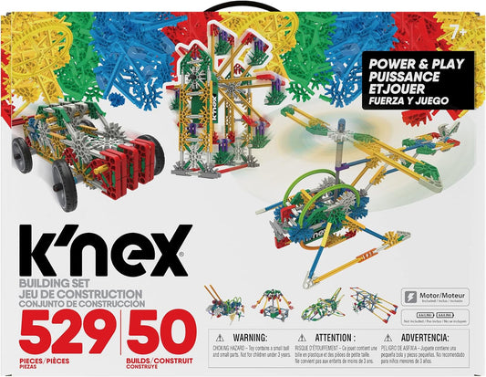 k'nex - power and play motorised 529 pieces