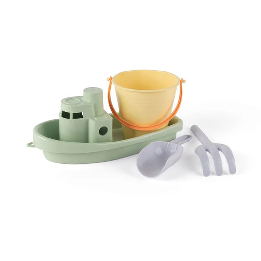 dantoy pastel -boat & sand set 4pc