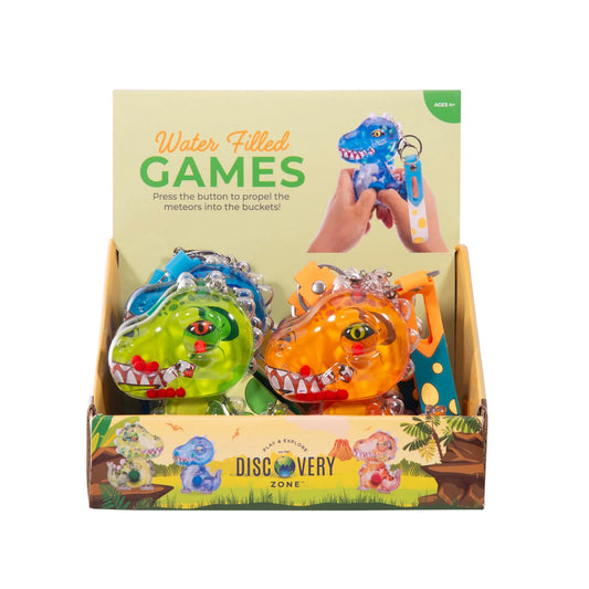 Water Filled Games Keychain - T-Rex