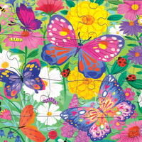 holographic - butterfly garden puzzle 50pcs