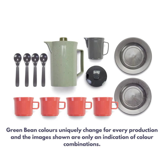 dantoy green bean - coffee set 17pc