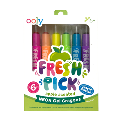 fresh pick apple scented crayons