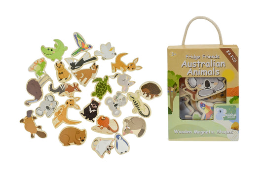 australian animal wooden magnetic shapes