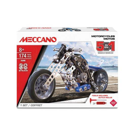 meccano 5 in 1 motorcycle