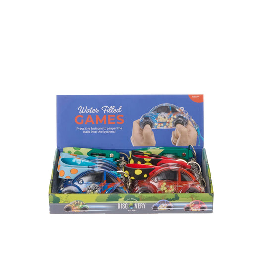 Water Filled Games Keychain - car