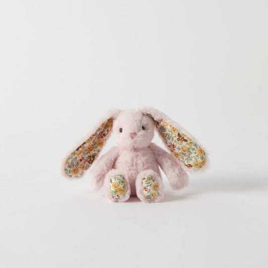 Floral bunny rattle