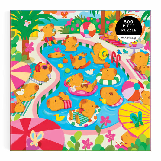 Capybara pool day 500pc