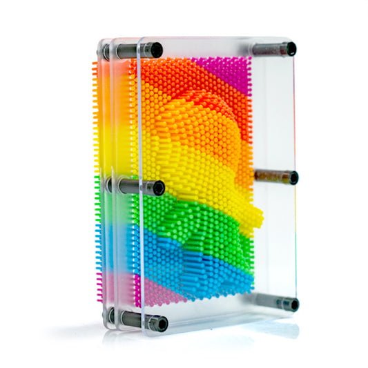 rainbow pin art