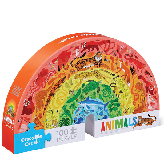 Rainbow puzzle 100pc - animals