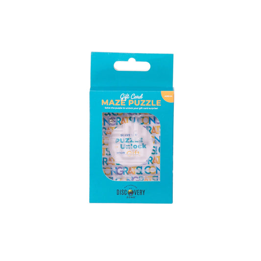 Gift card maze puzzle
