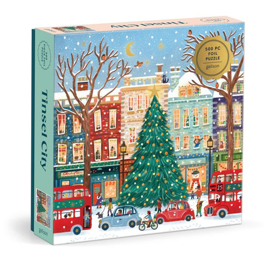 tinsel city foil puzzle - 500pc