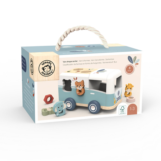 speedy monkey - van shape sorter