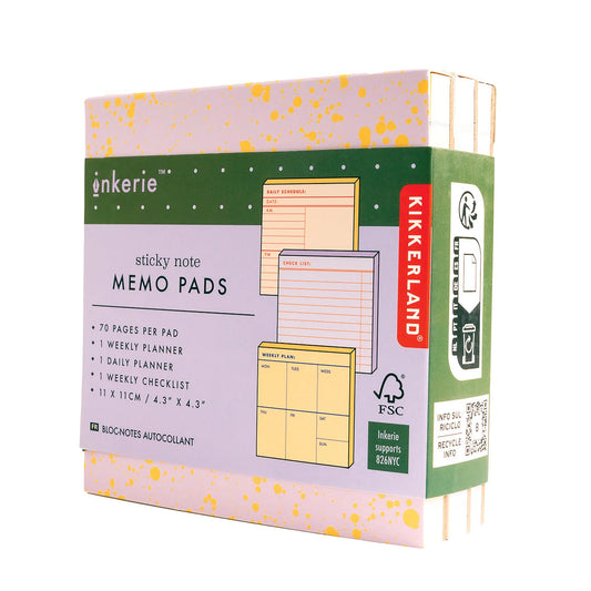Sticky Note Memo Pads - Set of 3